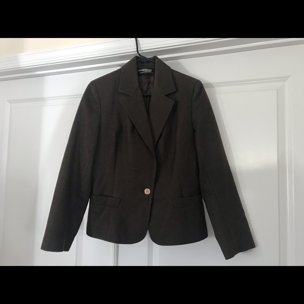 Vintage Givenchy Blazer Skirt Suit Wool